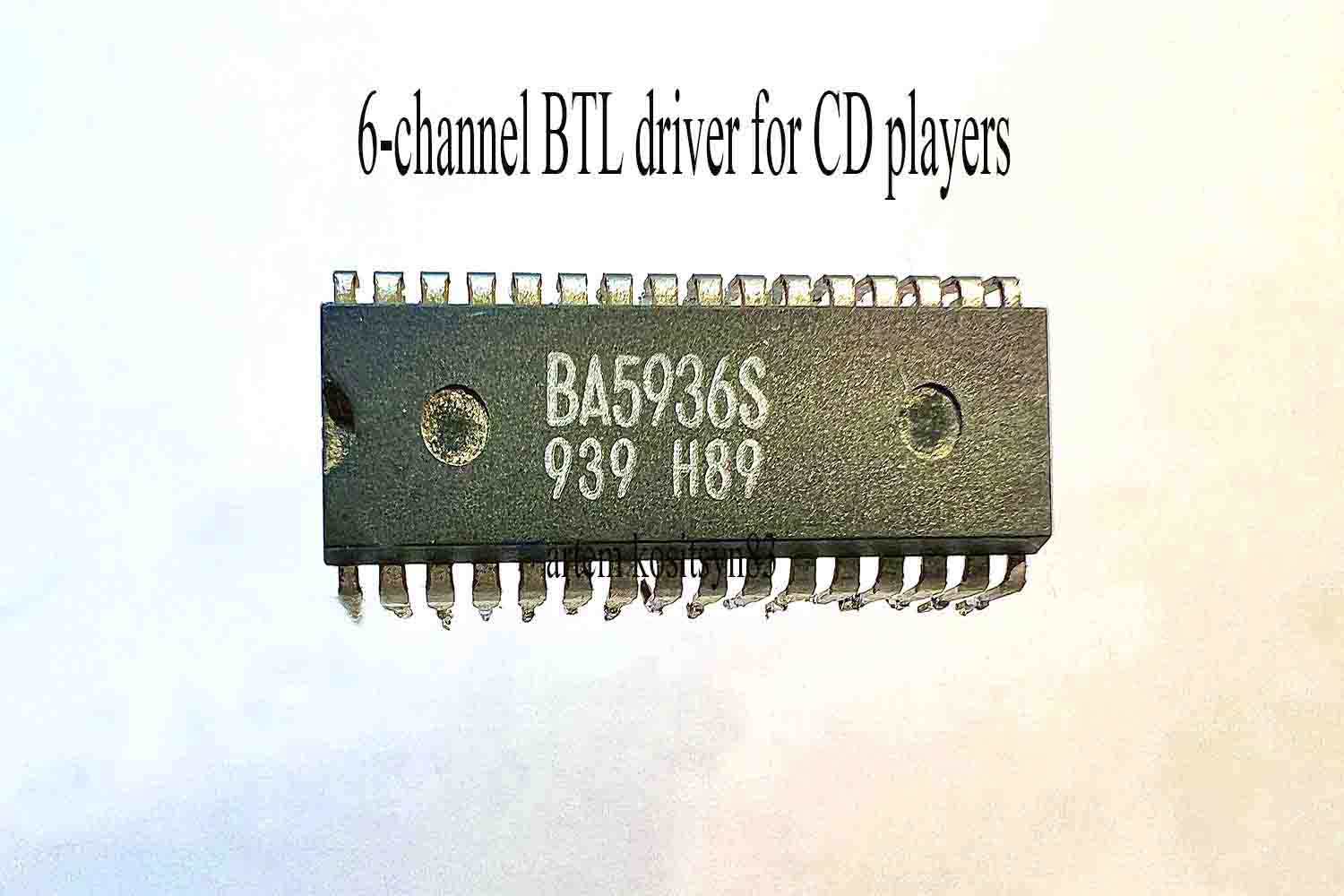 Подробнее о статье Chip BA5936s.6-channel Btl Driver For Cd Players