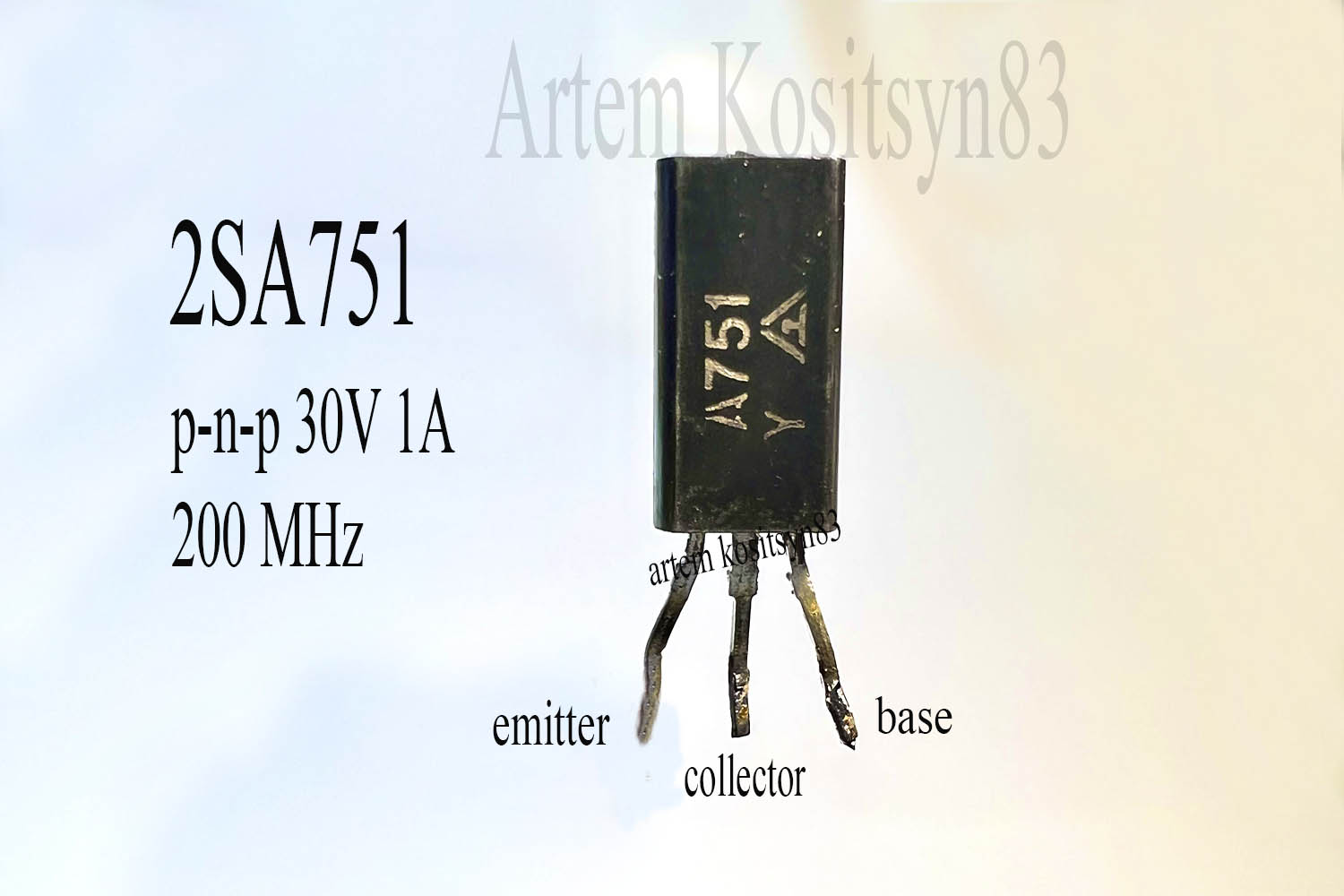 Подробнее о статье 2SA751.PNP 25V 1A transistor.Datasheet