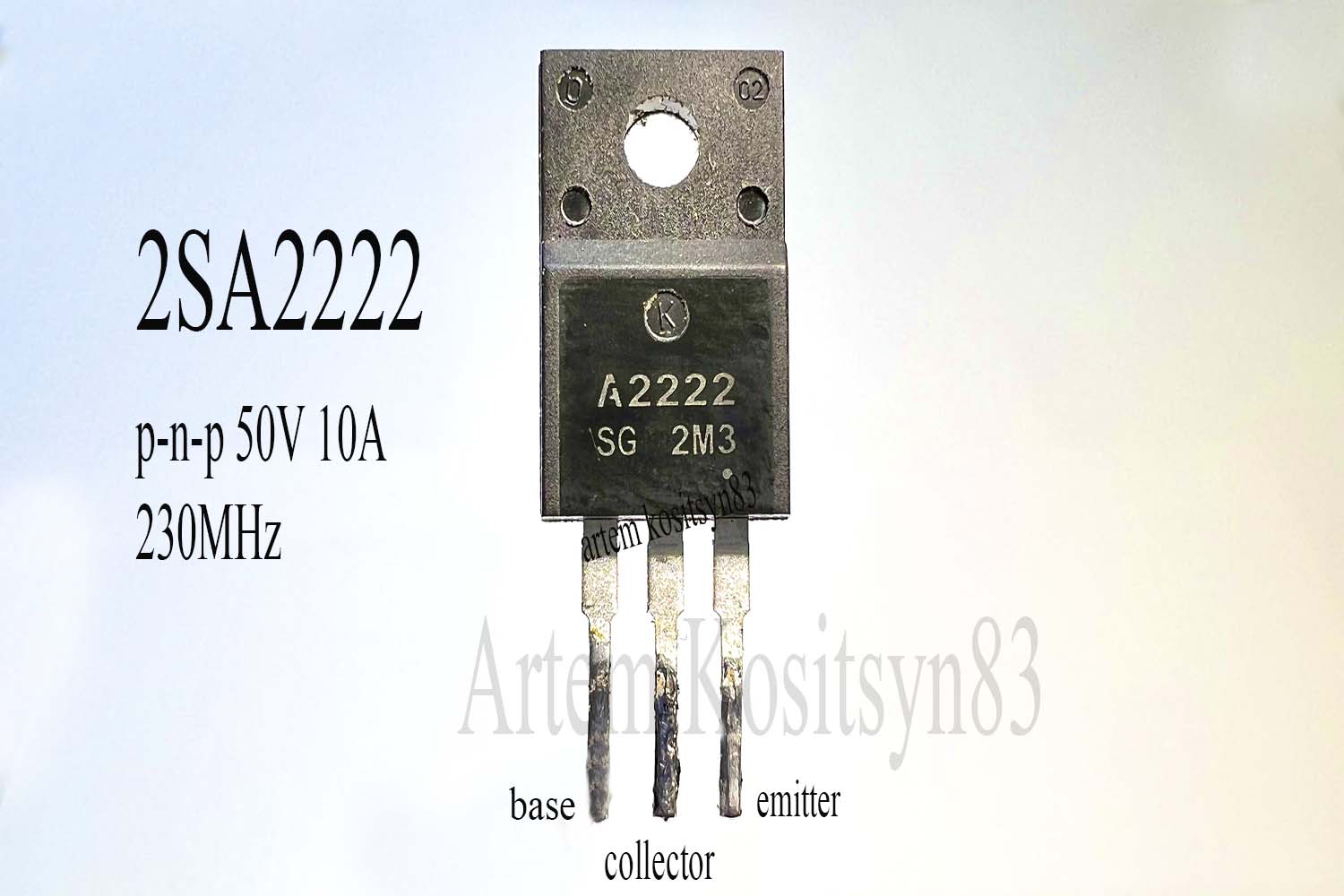 Подробнее о статье 2SA2222SG.PNP 50V 10A transistor.Datasheet