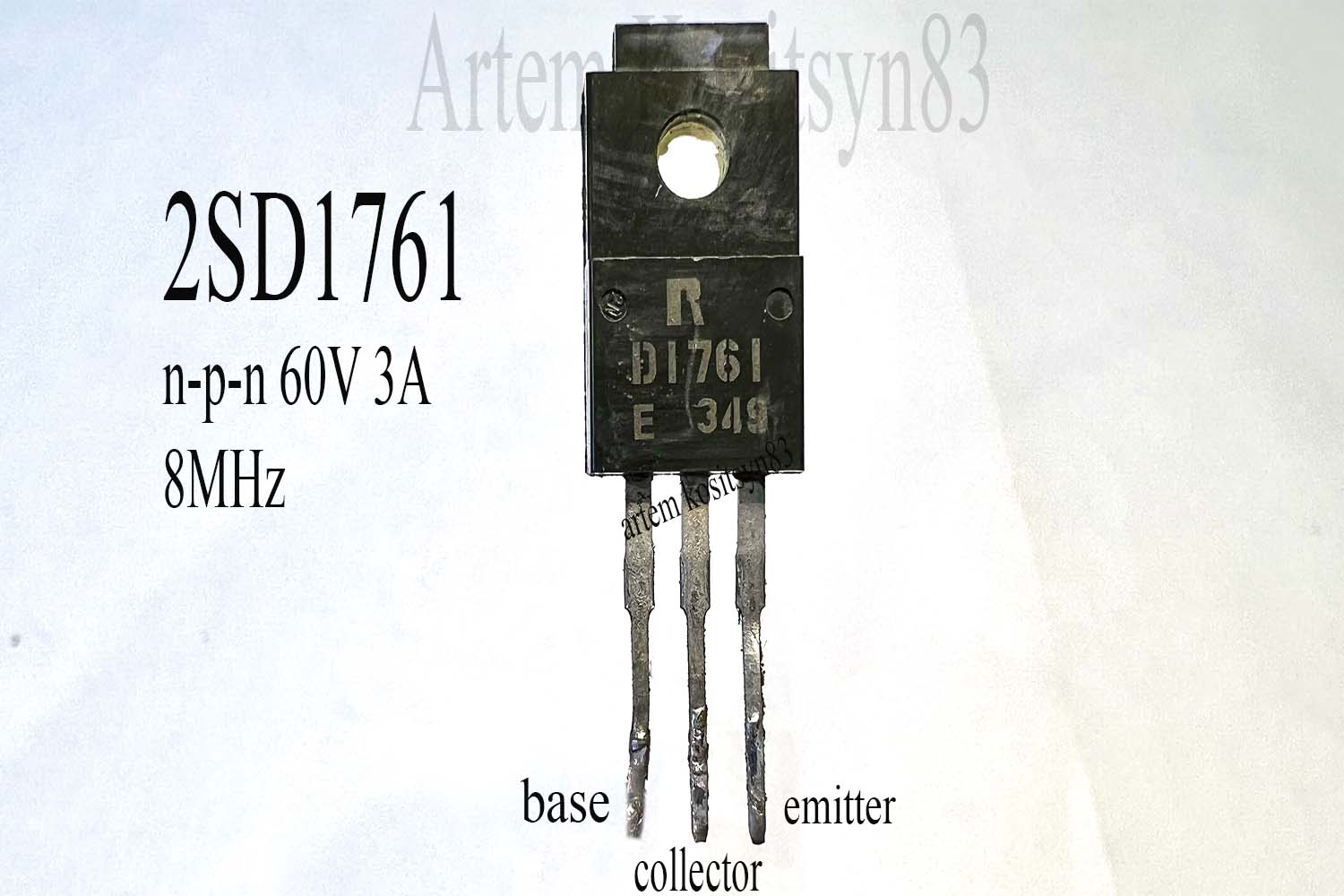 Подробнее о статье 2SD1761.NPN 60V 3A transistor.Datasheet