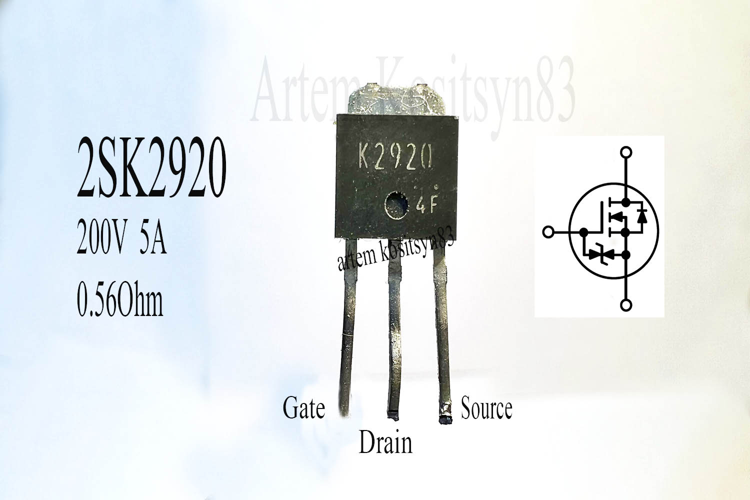 Подробнее о статье 2SK2920.High voltage MOSFET.Datasheet