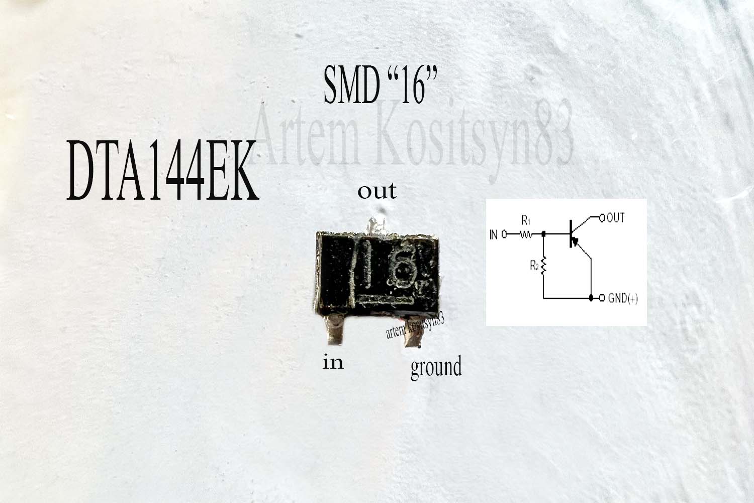 Подробнее о статье DTA144EK.SMD code 16.Digital transistor.Datasheet
