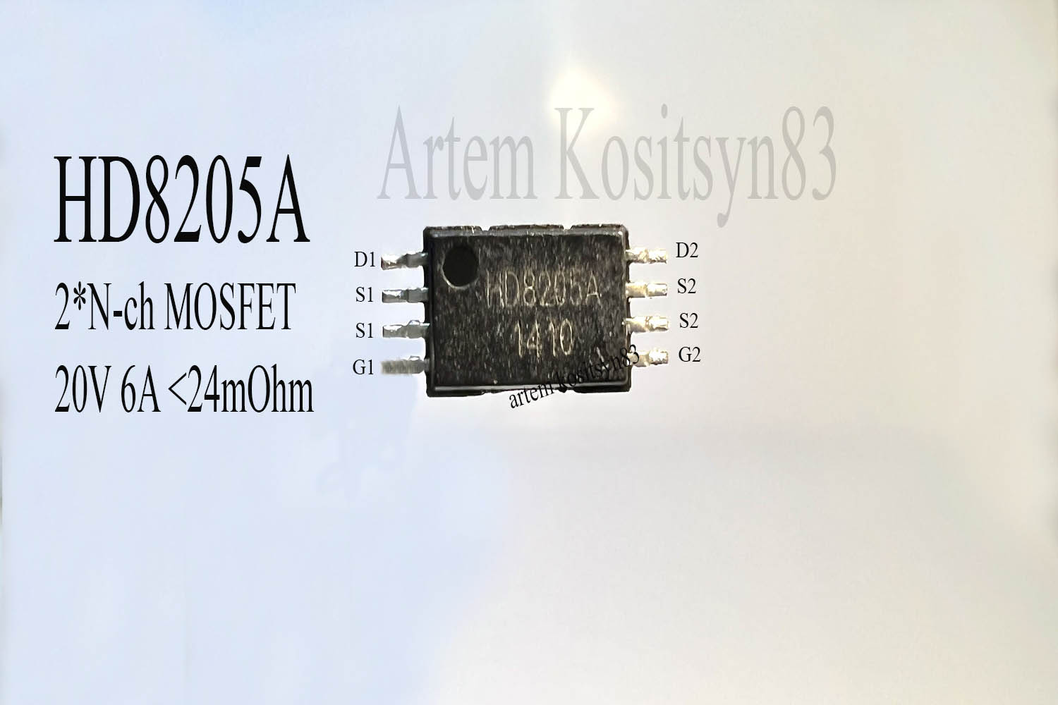 Подробнее о статье HD8205A.Dual MOSFET.Datasheet