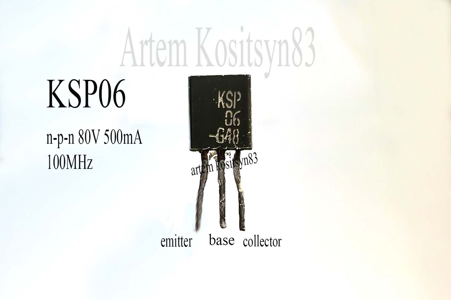 Подробнее о статье KSP06.NPN 80V 500mA transistor.Datasheet