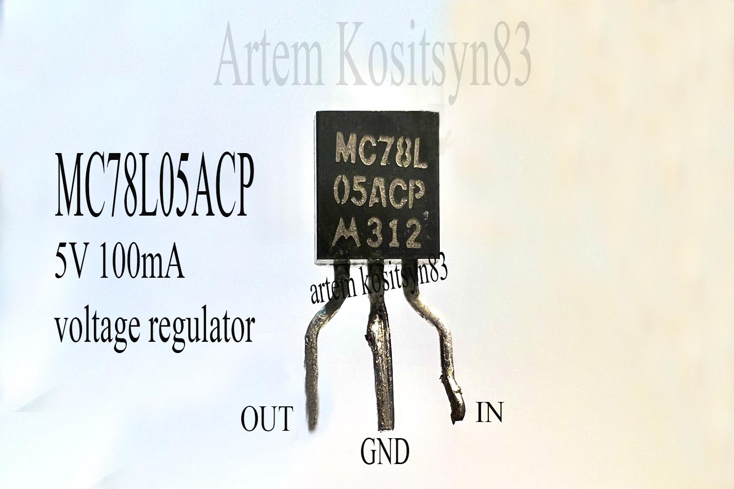 Подробнее о статье MC78L05ACP.Voltage regulator 5V 100mA
