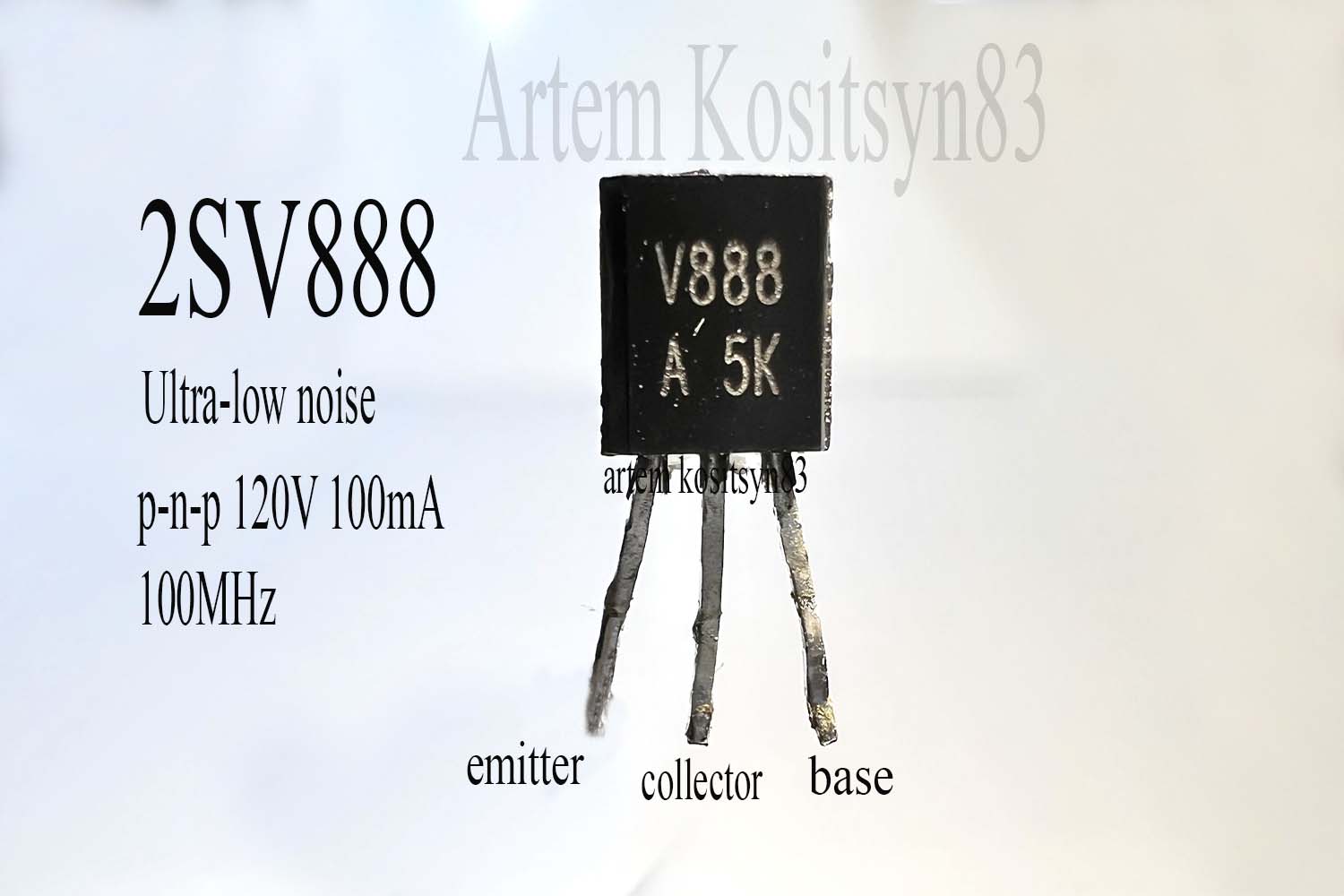 Подробнее о статье 2SV888.PNP 120V 100mA transistor.Datasheet