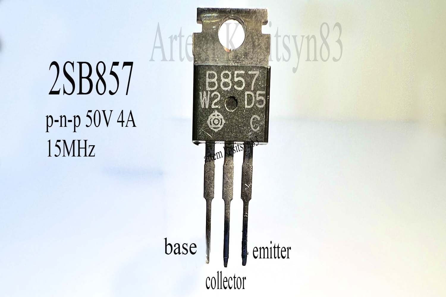 Подробнее о статье 2SB857.PNP 100V 4A transistor.Datasheet