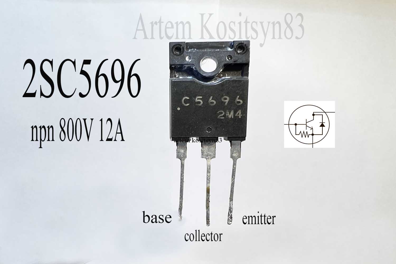 Подробнее о статье 2SC5696.Transistor 800V 12A.Datasheet