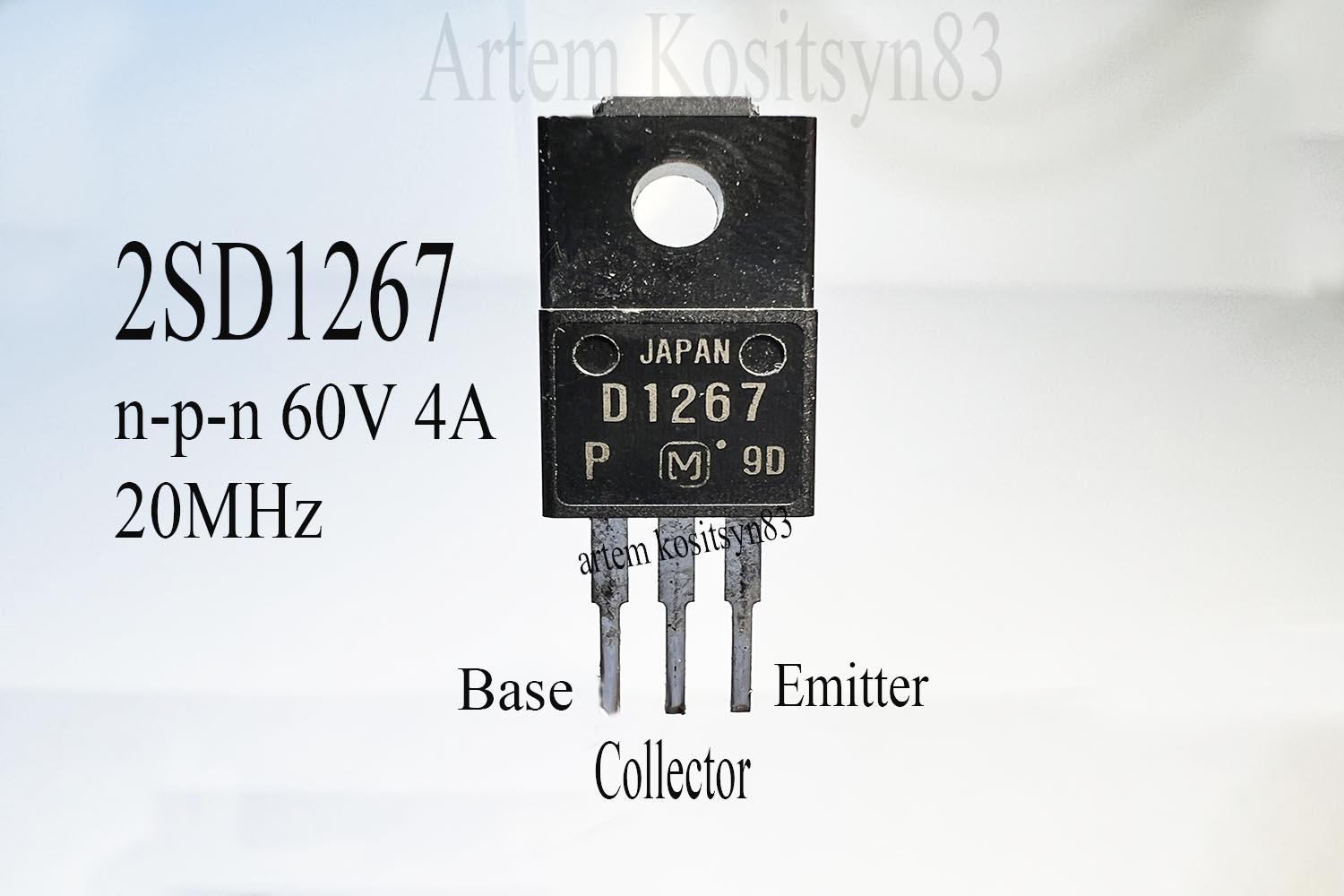 Подробнее о статье 2SD1267.NPN 60V 4A transistor.Datasheet