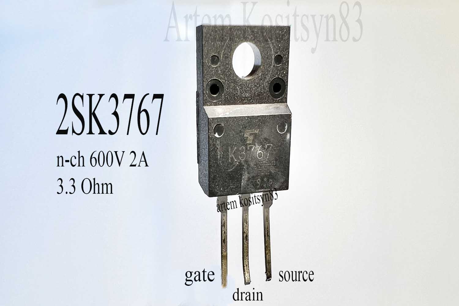 Подробнее о статье 2SK3767.Field effect transistor 600V 2A.Datasheet