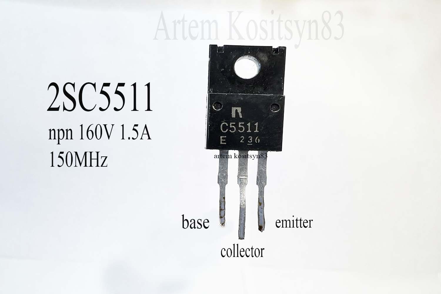 Подробнее о статье 2SC5511.NPN transistor 160V 1.5A.Datasheet