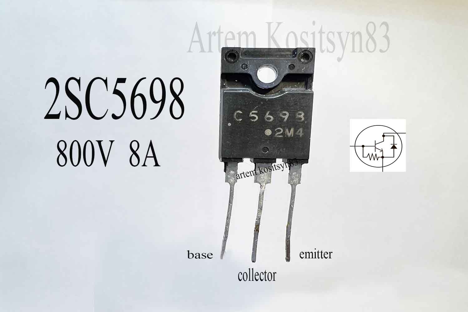 Подробнее о статье 2SC5698.Transistor 800V 8A.Datasheet
