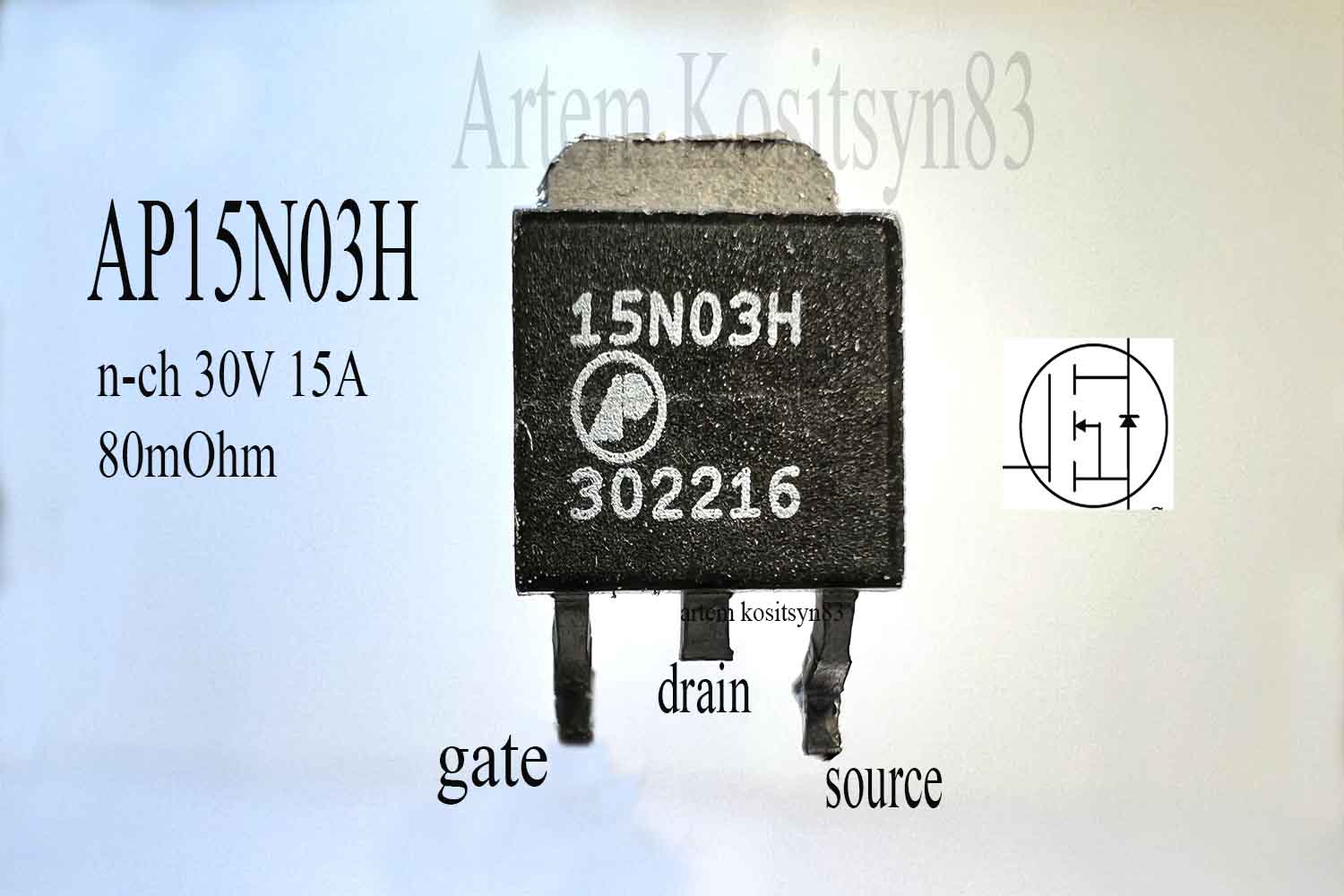 Подробнее о статье AP15N03H.MOSFET 30V 15A.Datasheet