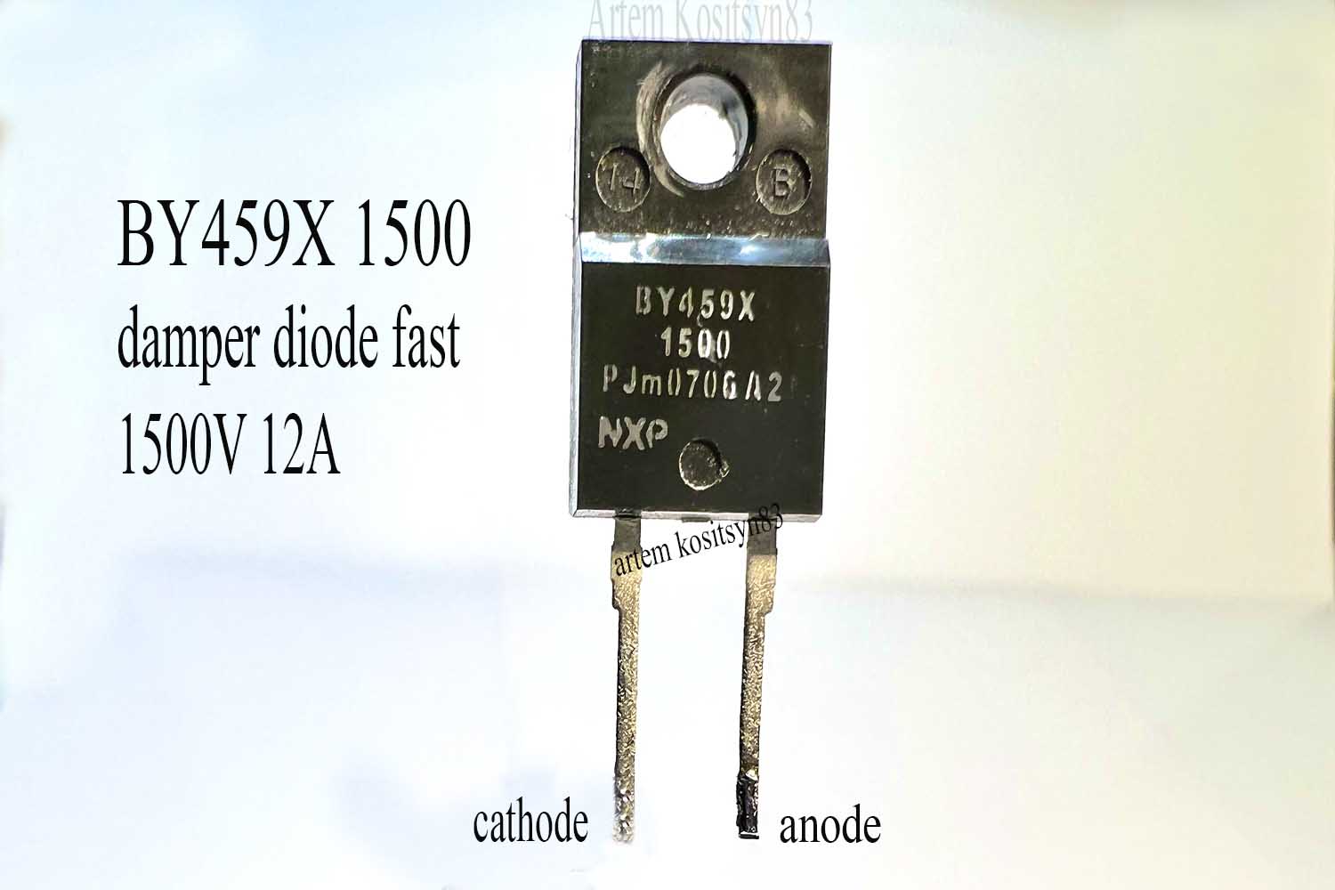 Подробнее о статье BY459X-1500.Damper diode 1500V 12A.Datasheet