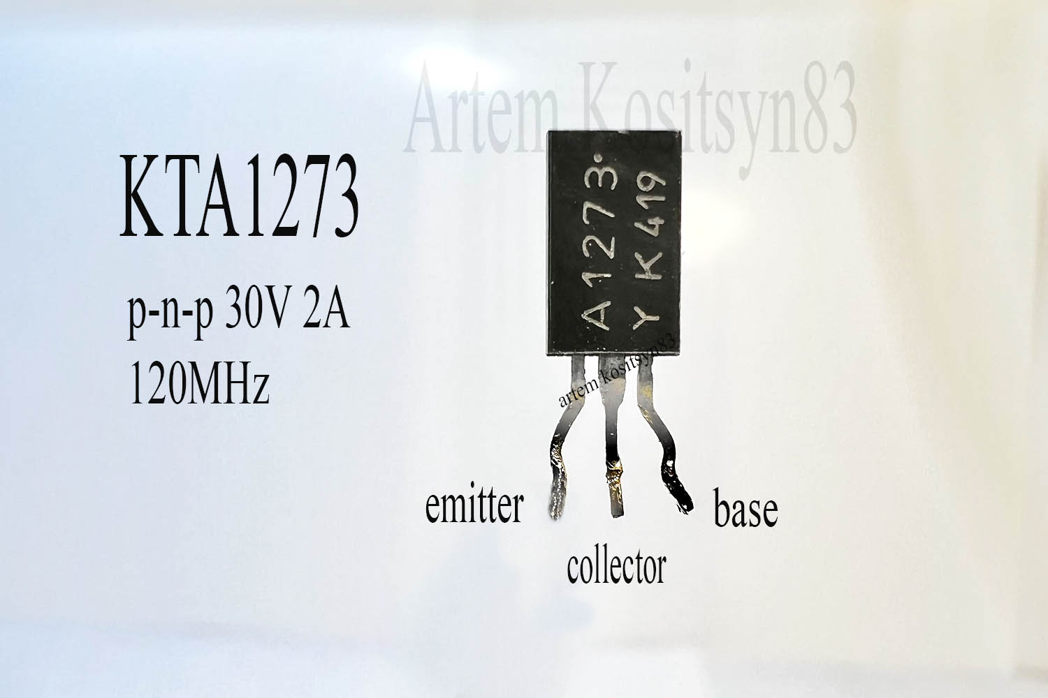 Подробнее о статье KTA1273.2SA1273 (A1273).PNP 30V 2A transistor.Datasheet