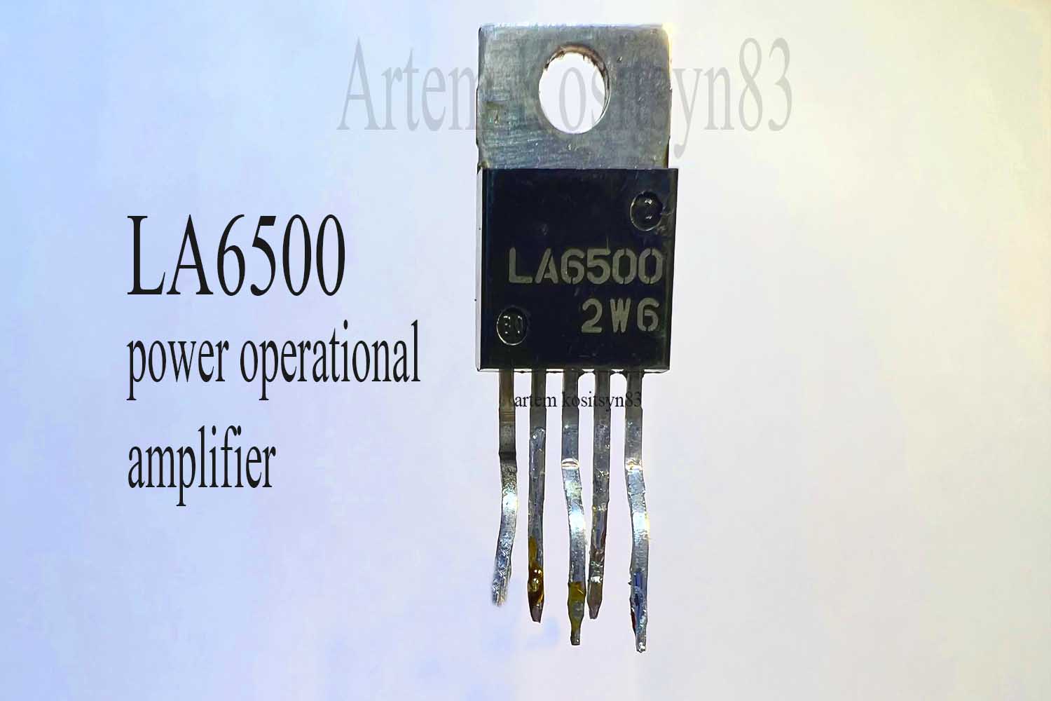 Подробнее о статье LA6500.Power operational amplifier.Datasheet