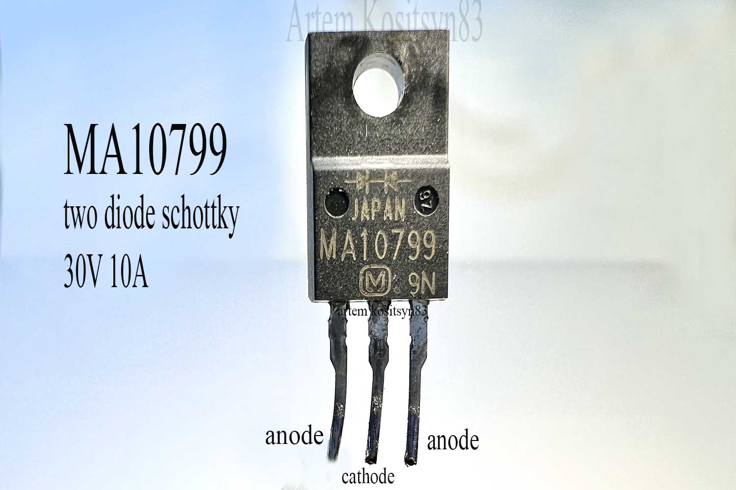 Подробнее о статье MA10799(MA3D799).Two diode schottky.Datasheet