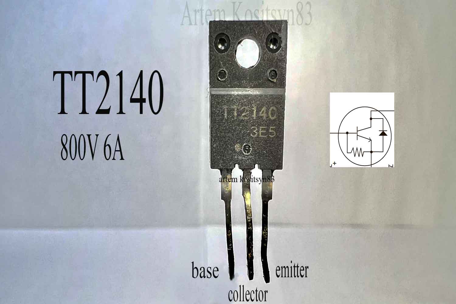 Подробнее о статье TT2140.NPN Transistor 800V 6A.Datasheet