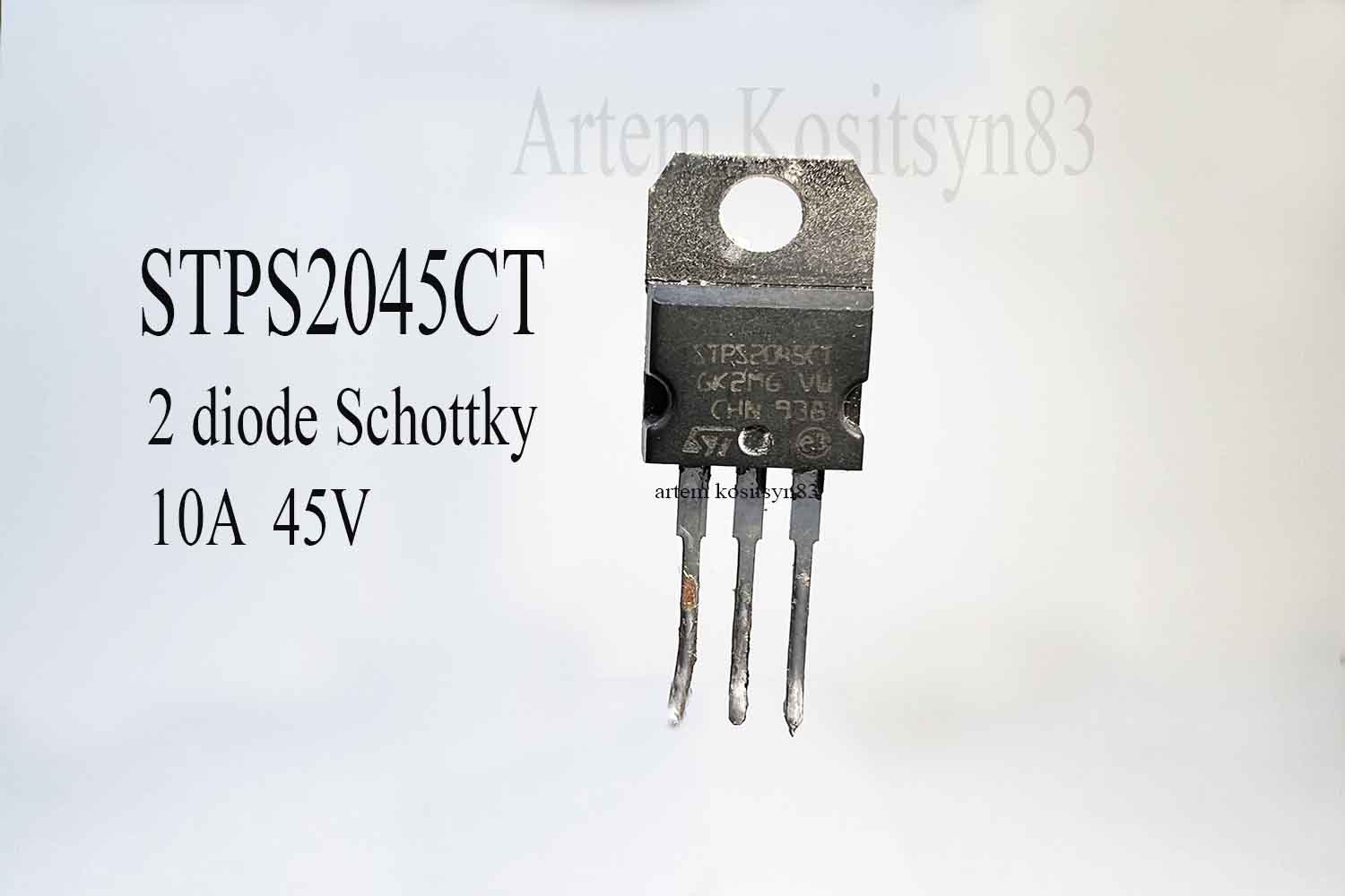 Подробнее о статье STPS2045CT.Schottky diode.Datasheet