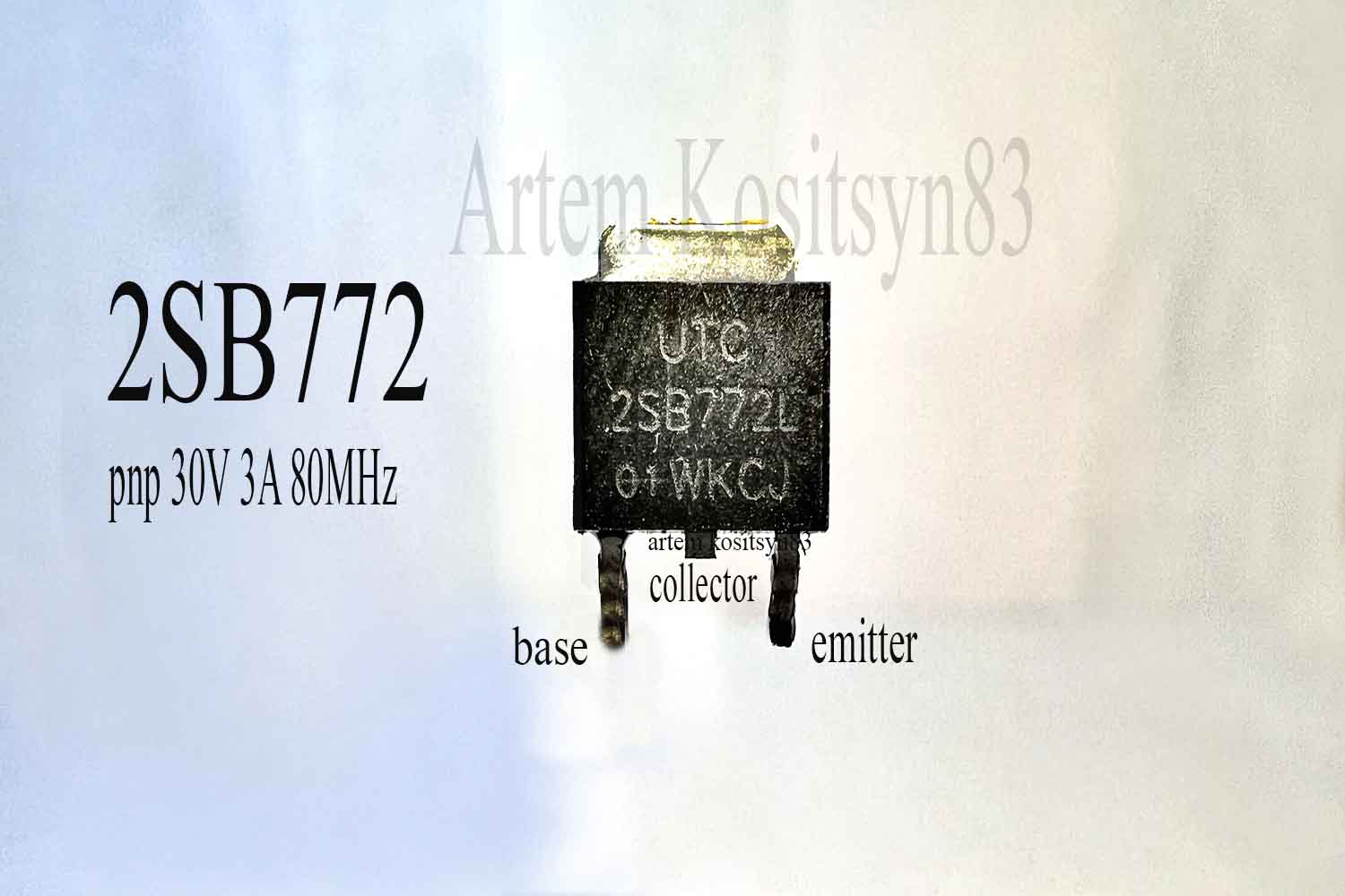 Подробнее о статье 2SB772.PNP transistor 30V 3A Datasheet