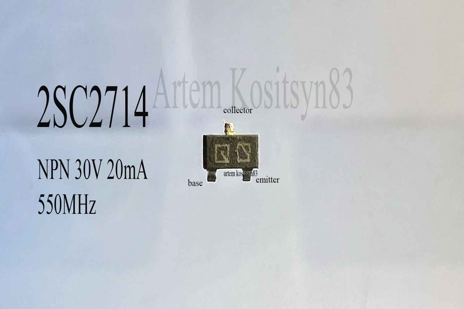 Read more about the article 2SC2714.NPN 500MHz transistor.SMD code QO Datasheet