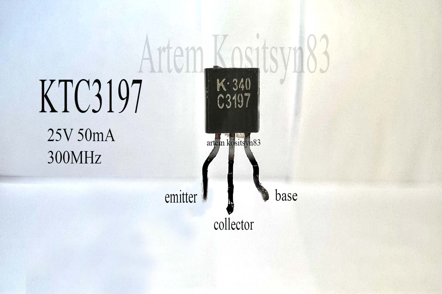 Read more about the article KTC3197.NPN 25V 50mA transistor.Datasheet