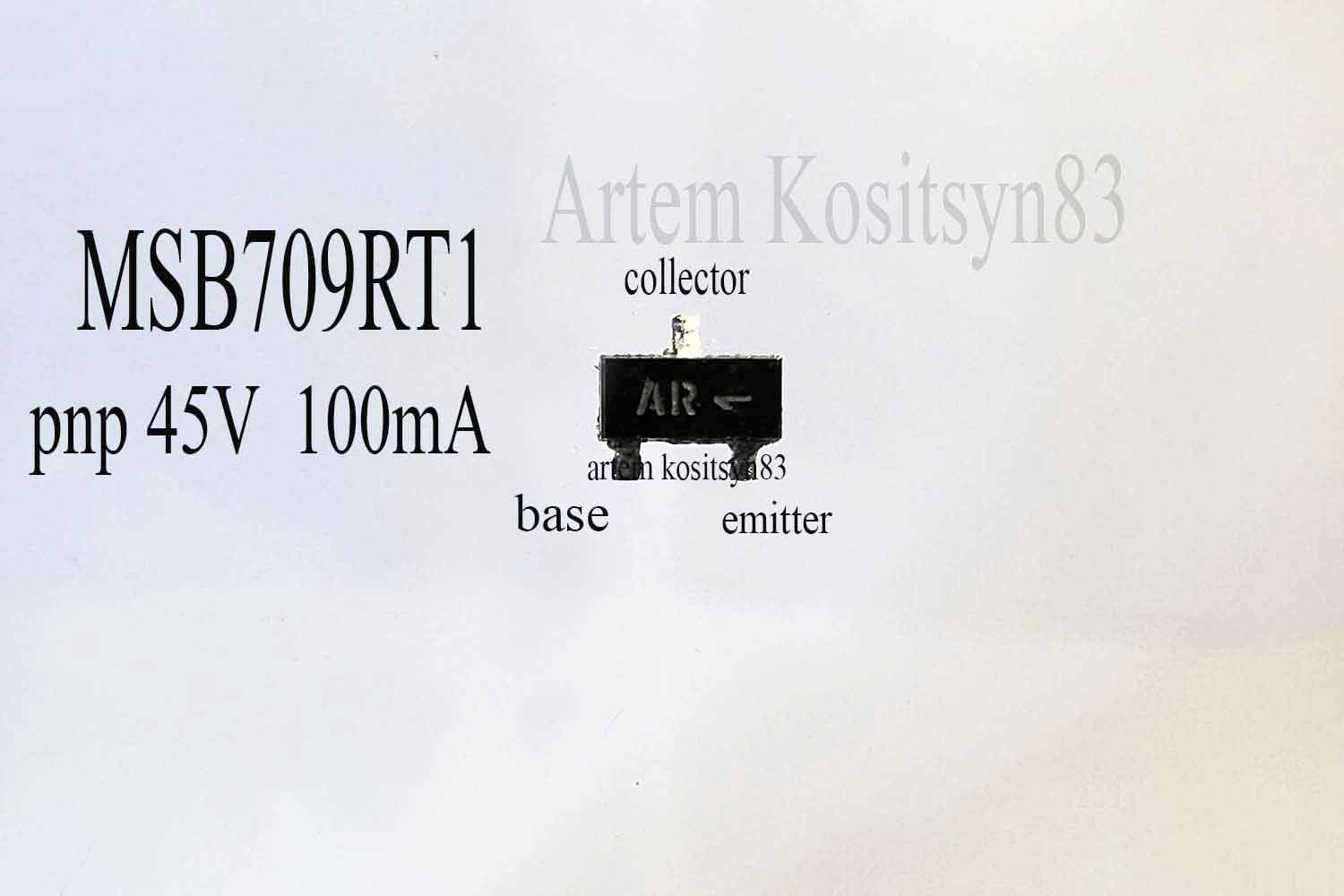 Read more about the article MSB709RT1.SMD code AR.PNP 45V 100mA.Datasheet