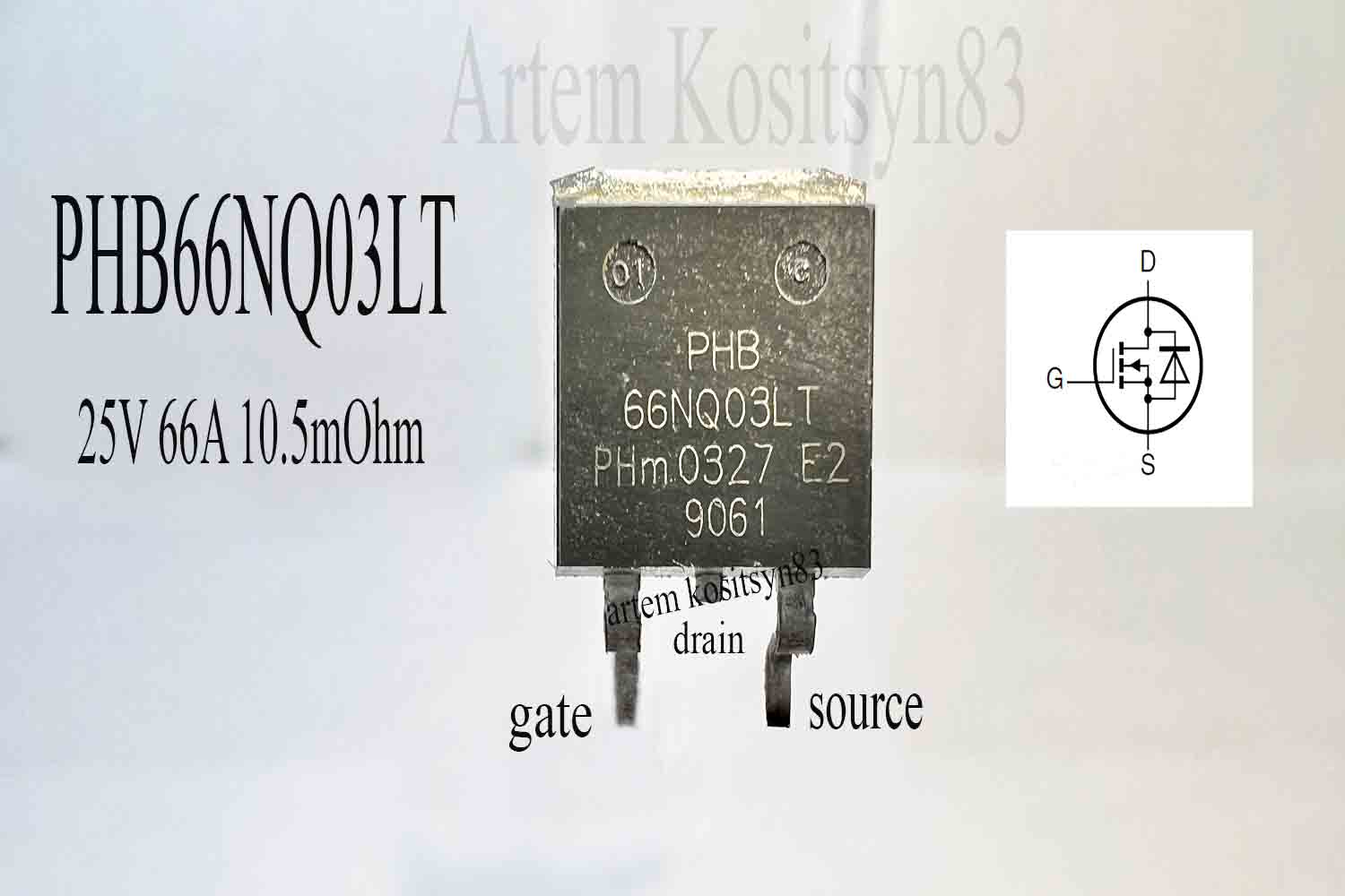 Подробнее о статье PHB66NQ03LT.Logic level MOSFET 25V 66A.Datasheet