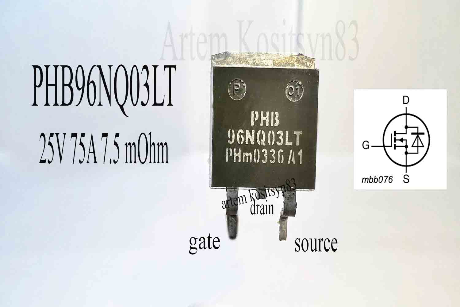 Подробнее о статье PHB96NQ3LT.Logic level MOSFET 25V 75A.Datasheet