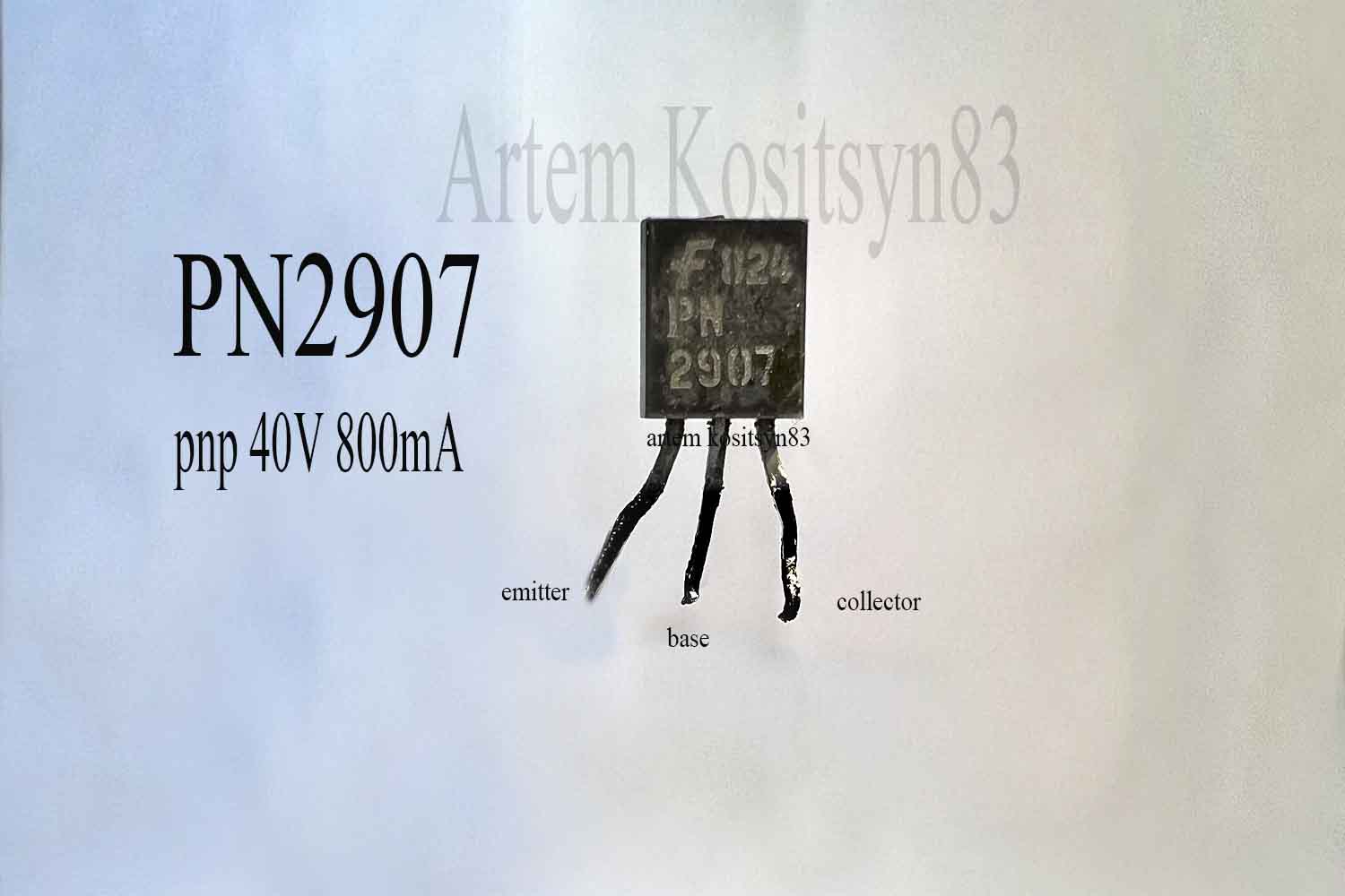 Подробнее о статье PN2907.PNP transistor 40V 800mA.Datasheet