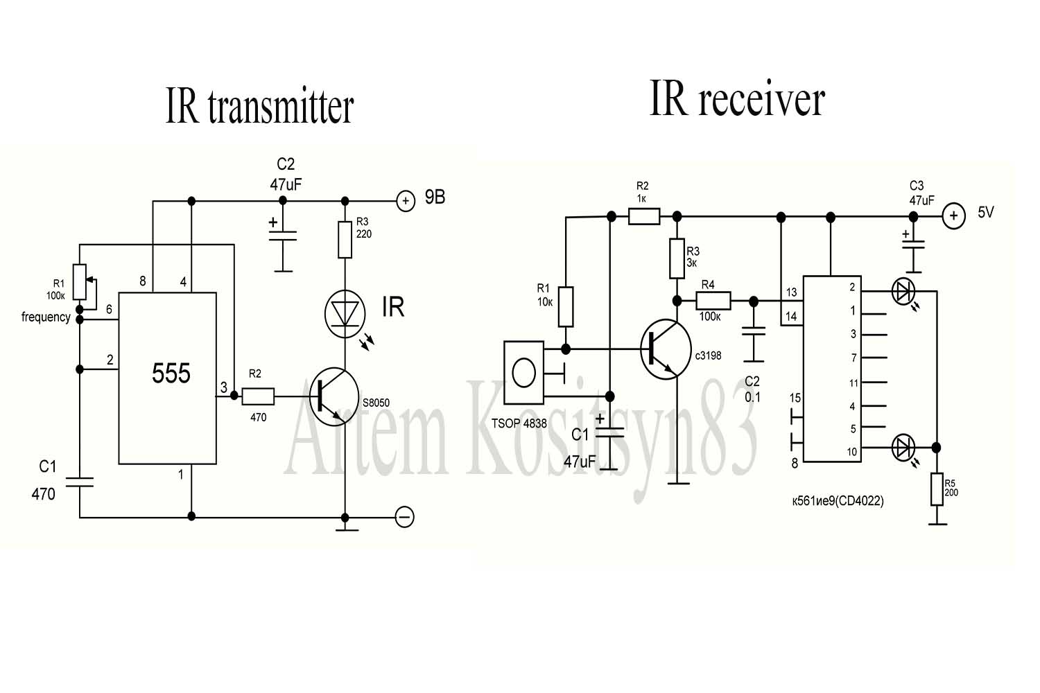 Read more about the article Remote infrared load control.Circuit