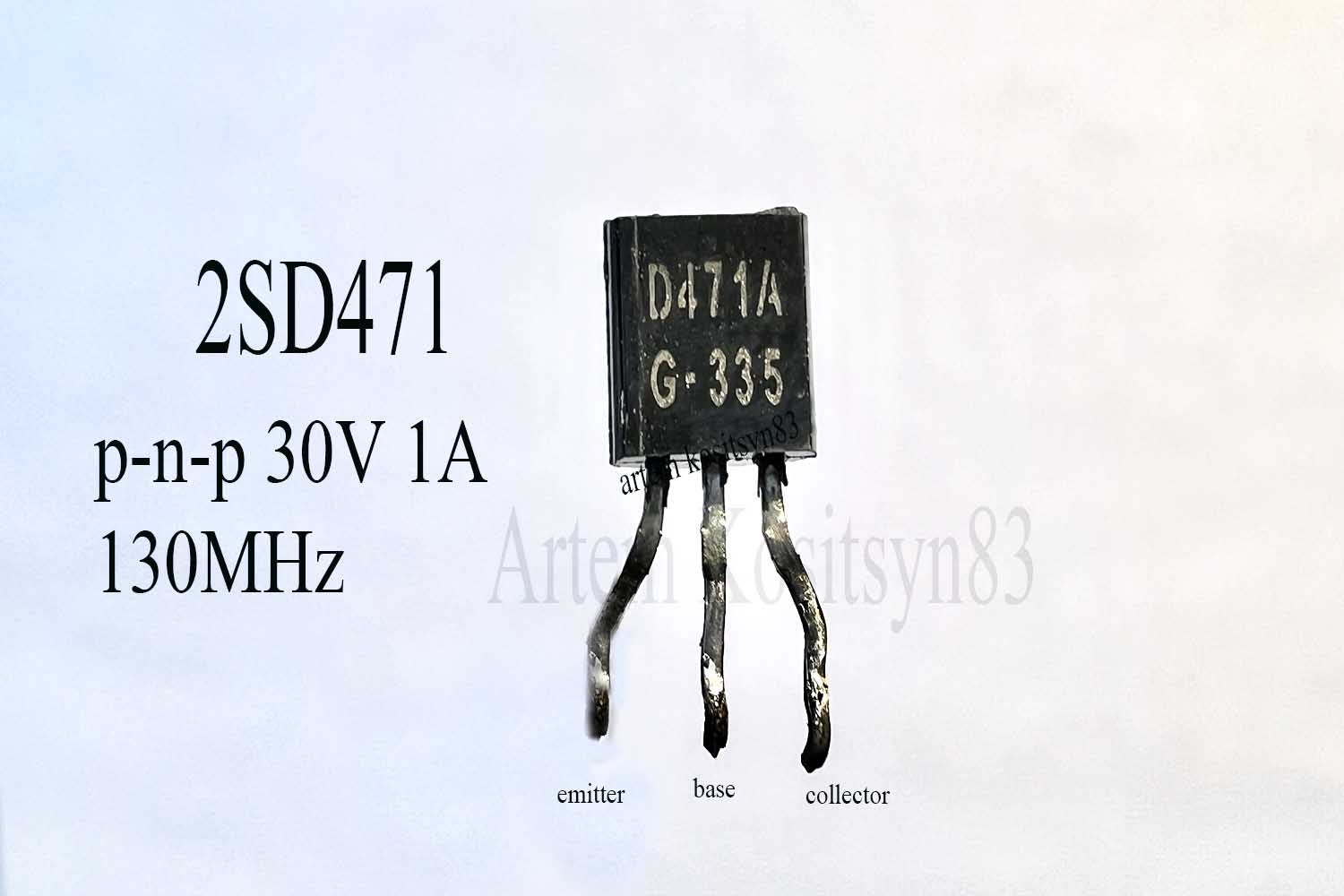 Read more about the article 2SD471 (D471).Transistor 30V 1A 130MHz pnp.Datasheet