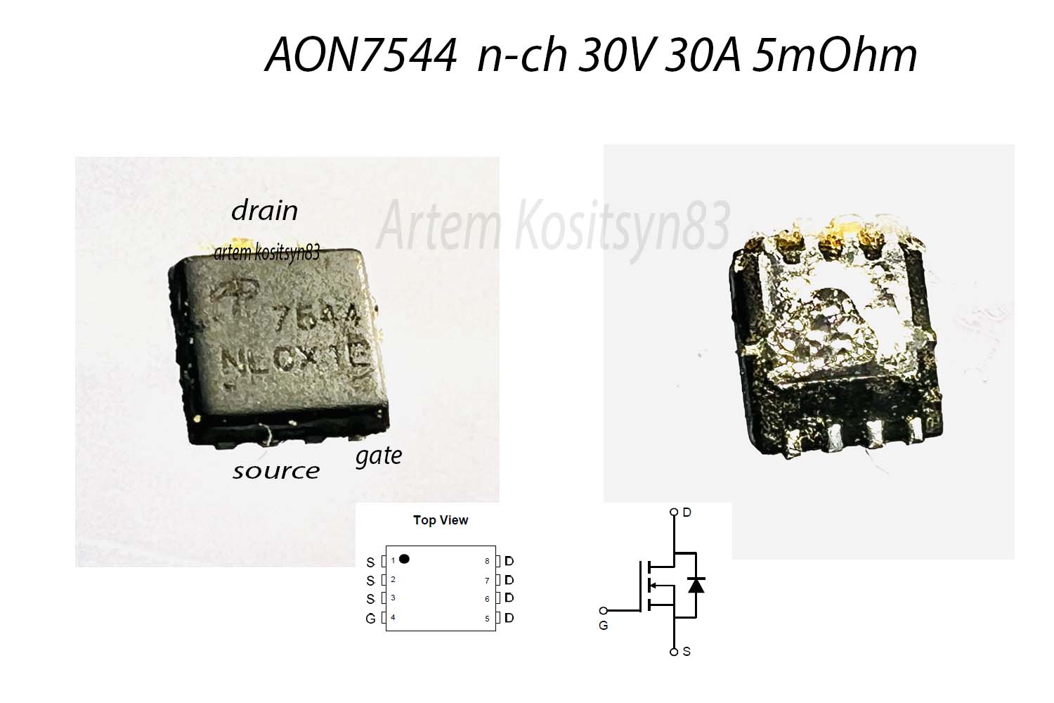 Подробнее о статье AON7544.N-ch 30V 30A 5mOhm.Datasheet
