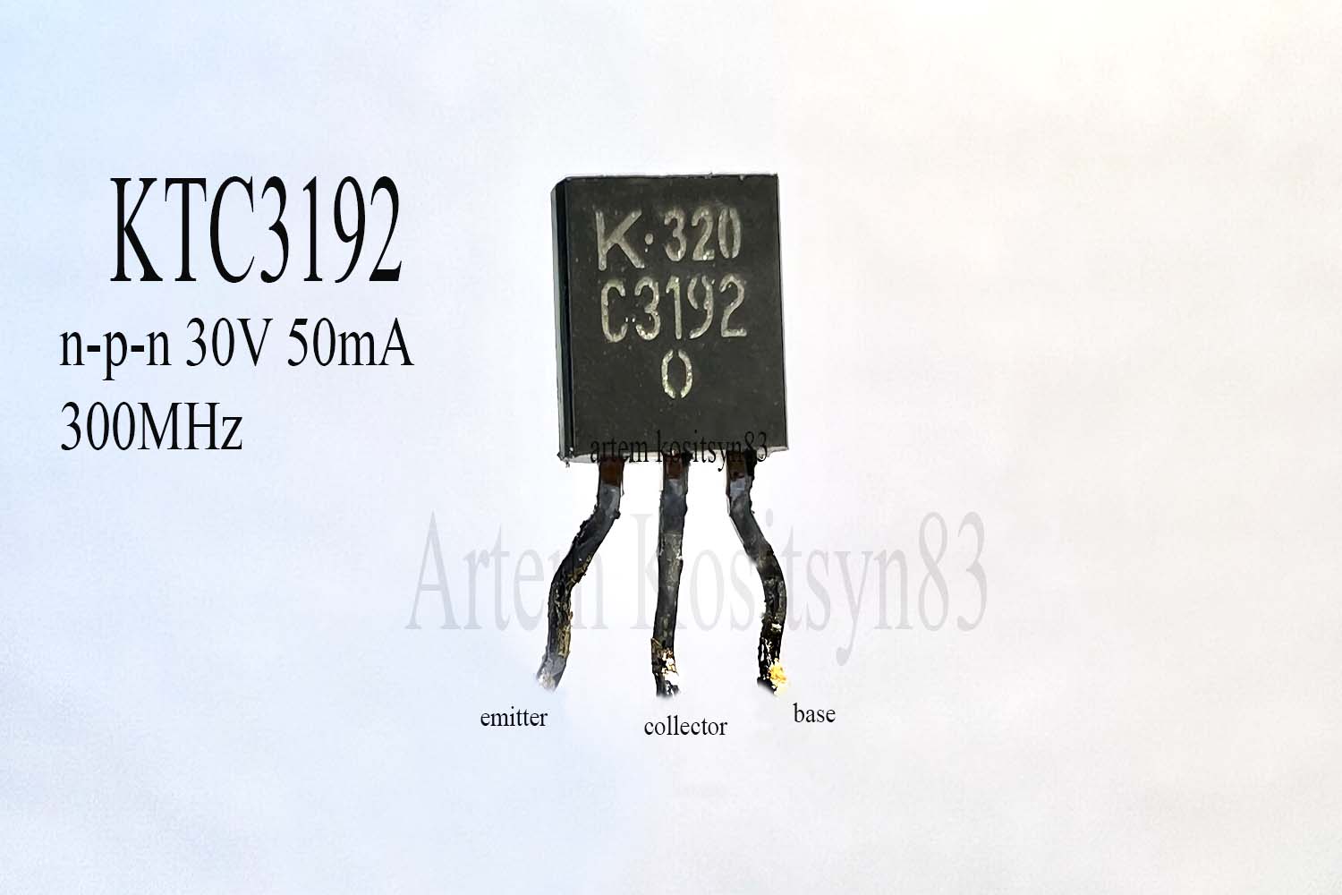 Read more about the article KTC3192 (C3192) transistor.30V 50mA 300MHz npn.Datasheet