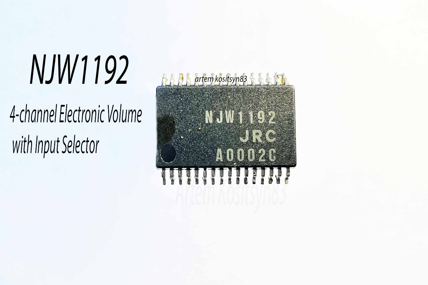 Подробнее о статье NJW1192.4-channel electronic volume with Input Selector.Datasheet