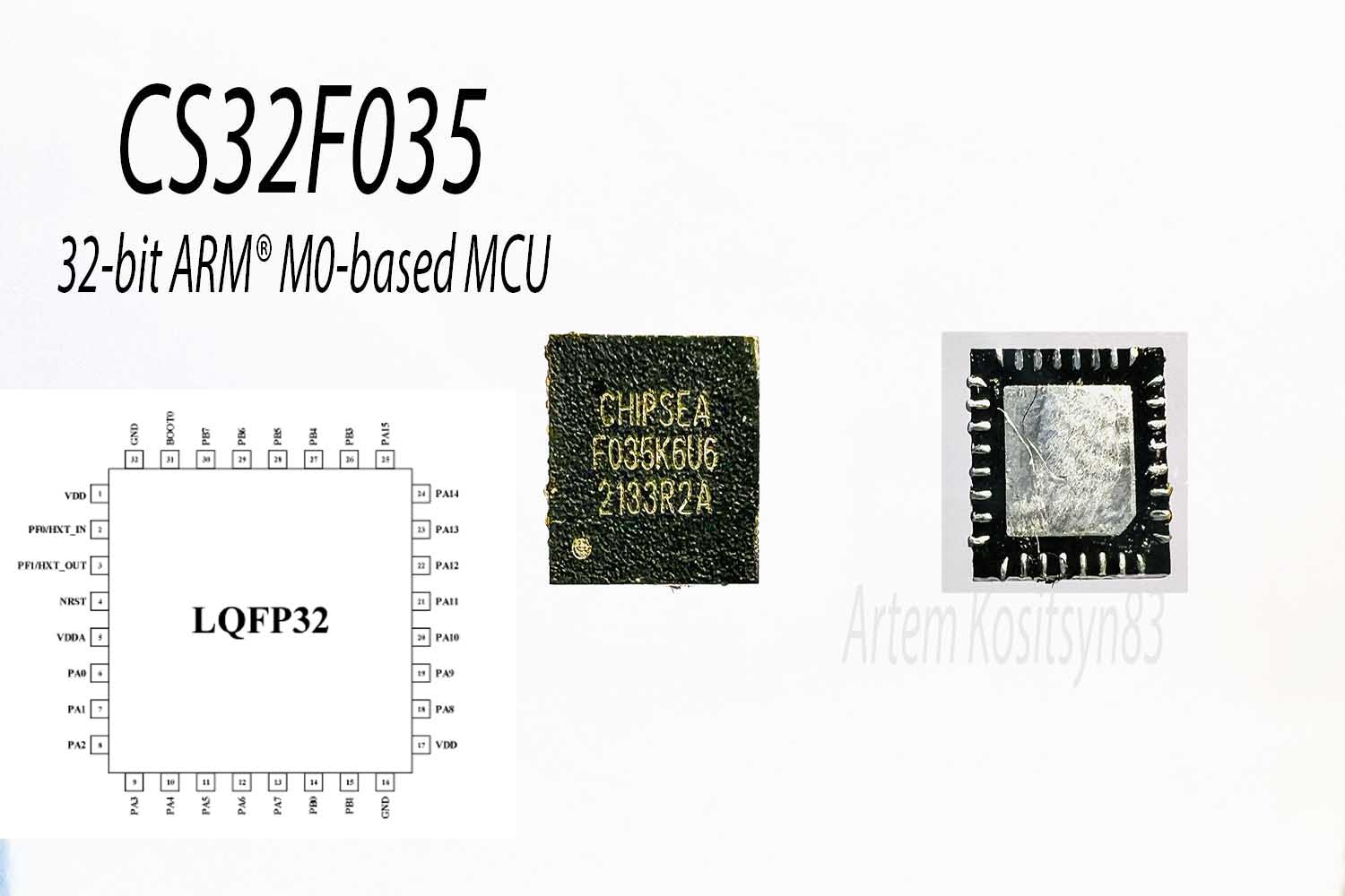 Подробнее о статье CS32F035 (F035K6U6).32-bit ARM M0-based MCUCS32F035.Datasheet