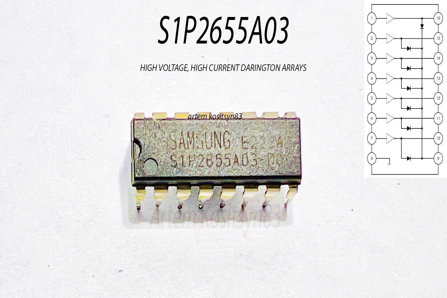 Подробнее о статье S1P2655A03.High voltage,high current darlington arrays