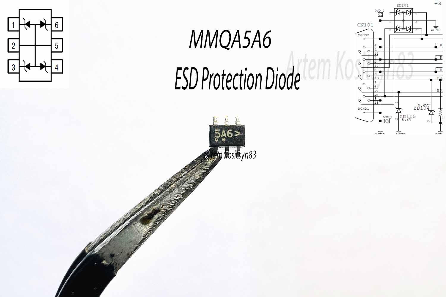 Подробнее о статье MMQA5A6 (5A6 smd).Protection diode.Datasheet
