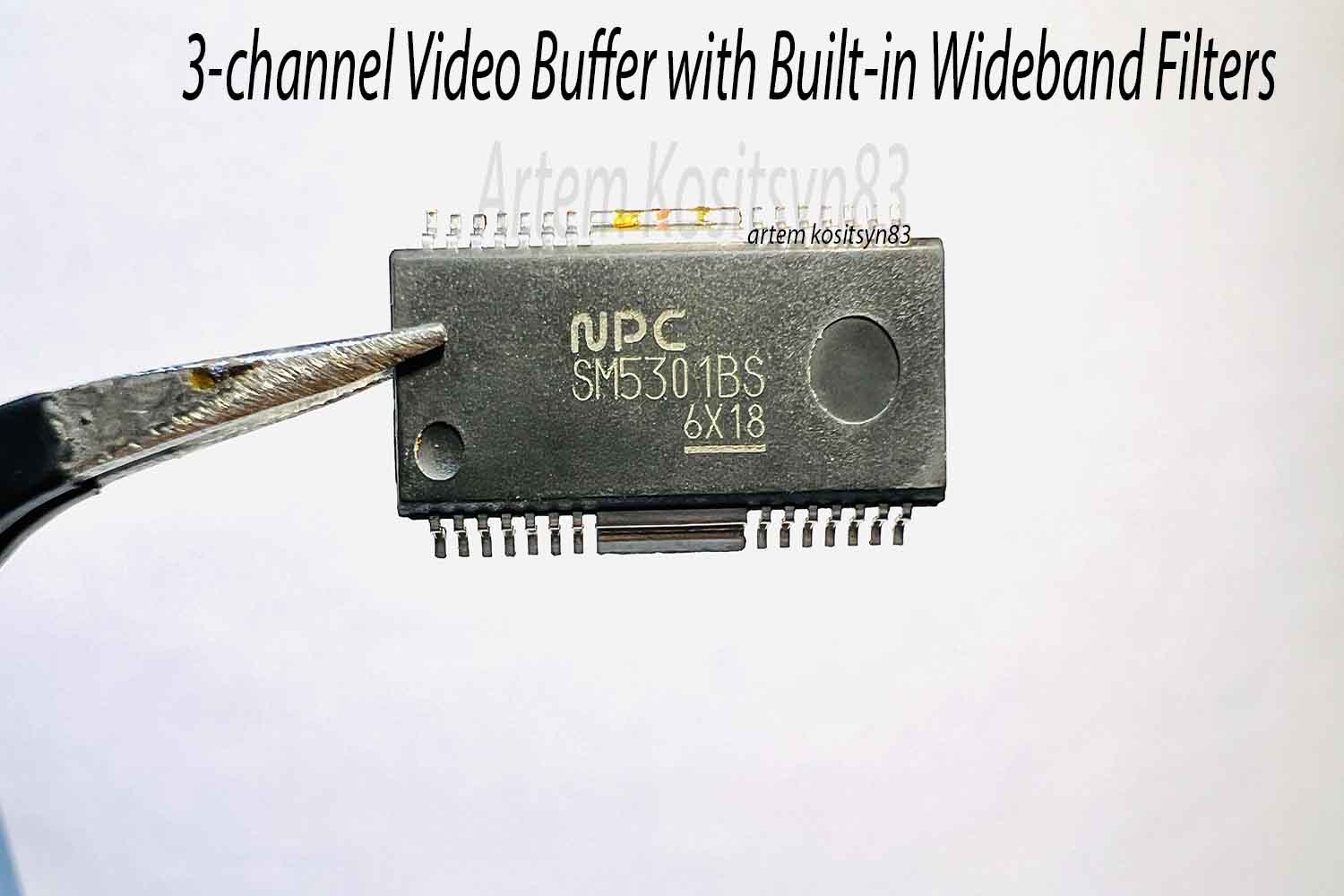 Подробнее о статье SM5301BS.3-channel Video Buffer with Built-in Wideband Filters.Datasheet