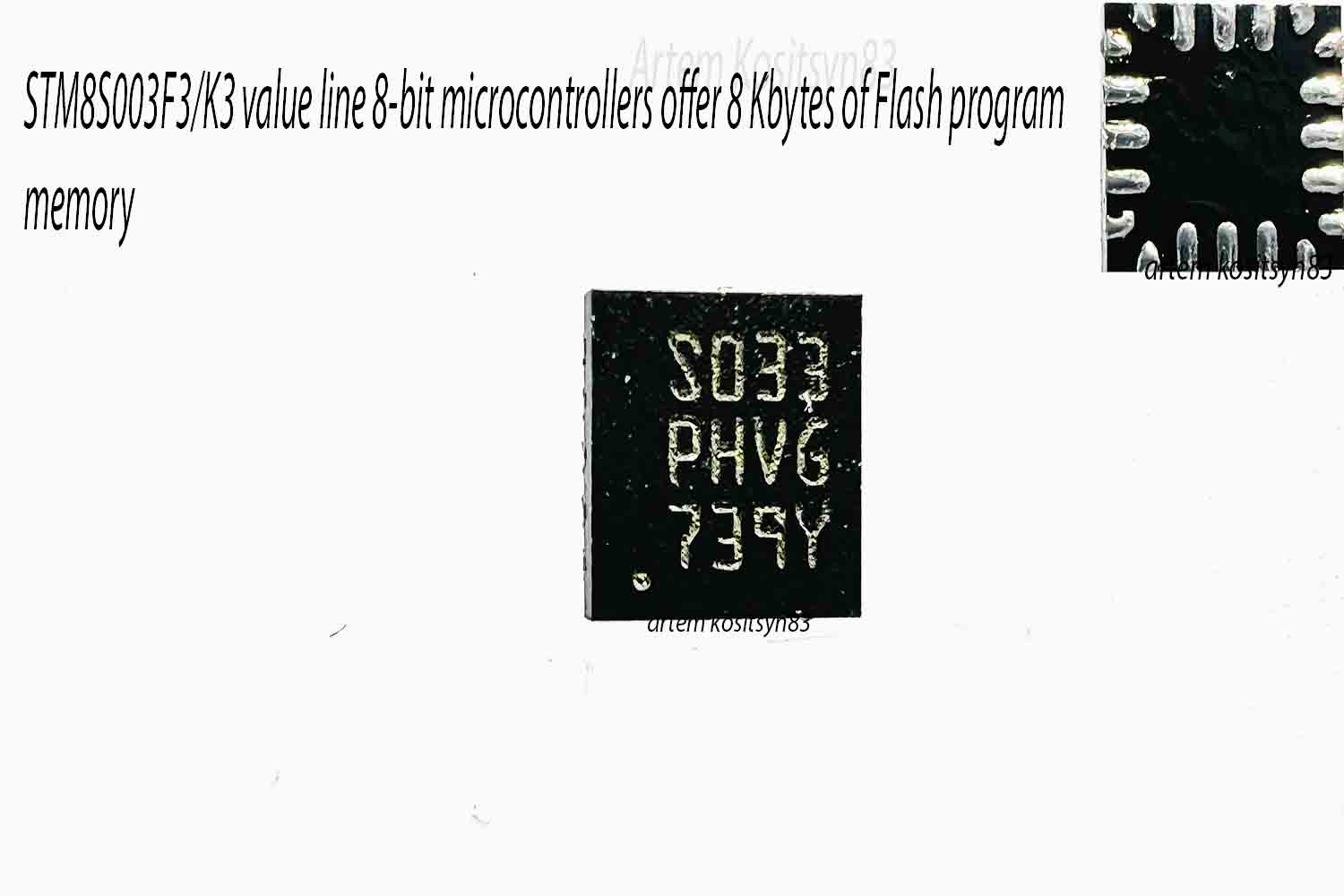Подробнее о статье STM8S003 (S033PHVG).8-bit microcontroller.Datasheet